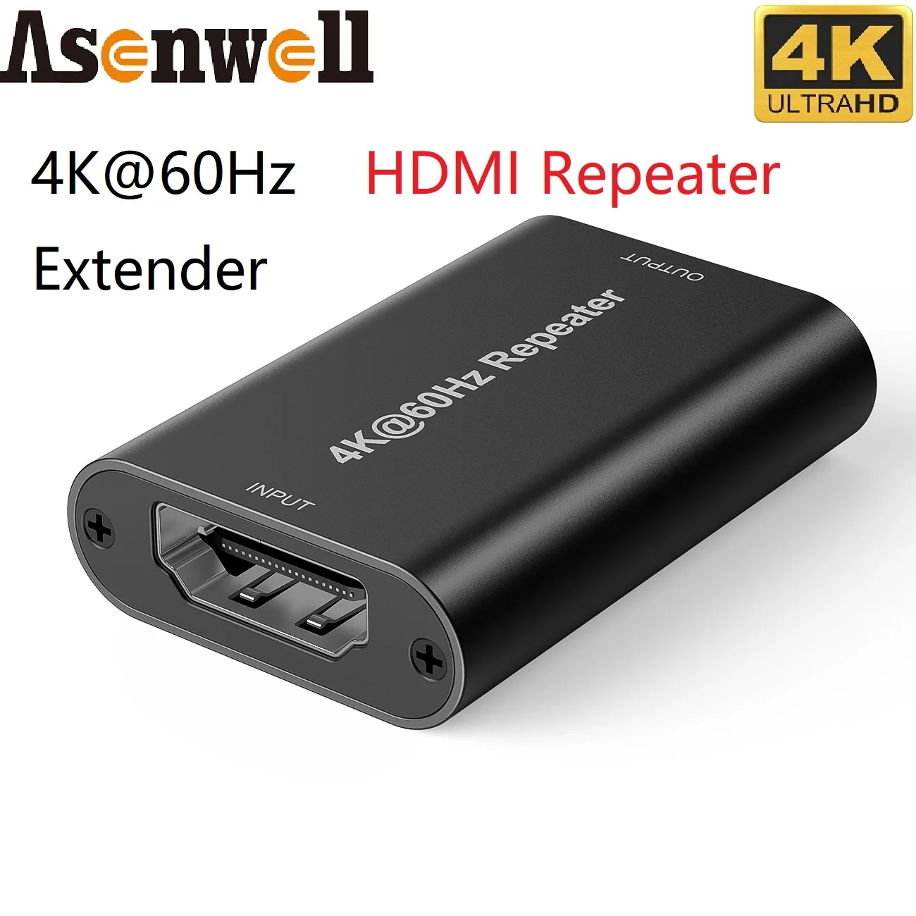 

HDMI2.0 Repeater Extender Up to 50M Female to Female 4K60Hz UHD 3D ESD High Compatibility for CCTV PS4 PS5 Xbox DVD TVBOX