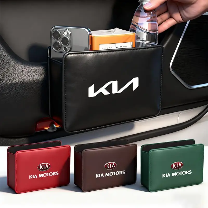 كيا صندوق تخزين السيارة السيارات الباب المقعد الخلفي حقيبة التخزين اكسسوارات لكيا EV6 ستينغر ريو سورينتو بيكانتو Ceed Borrego Syros K4 K5