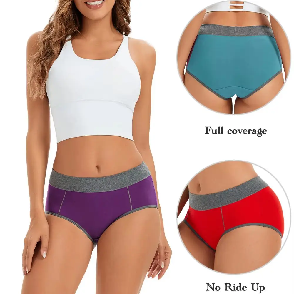 Women's High Waist Tummy Control Cotton Underwear Breathable Soft Postpartum C-Section Recovery Comfortable plus Size Panties