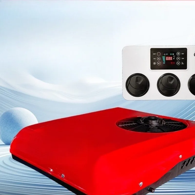 Low-speed electric vehicle, sunroof cooling and heating integrated parking air conditioner