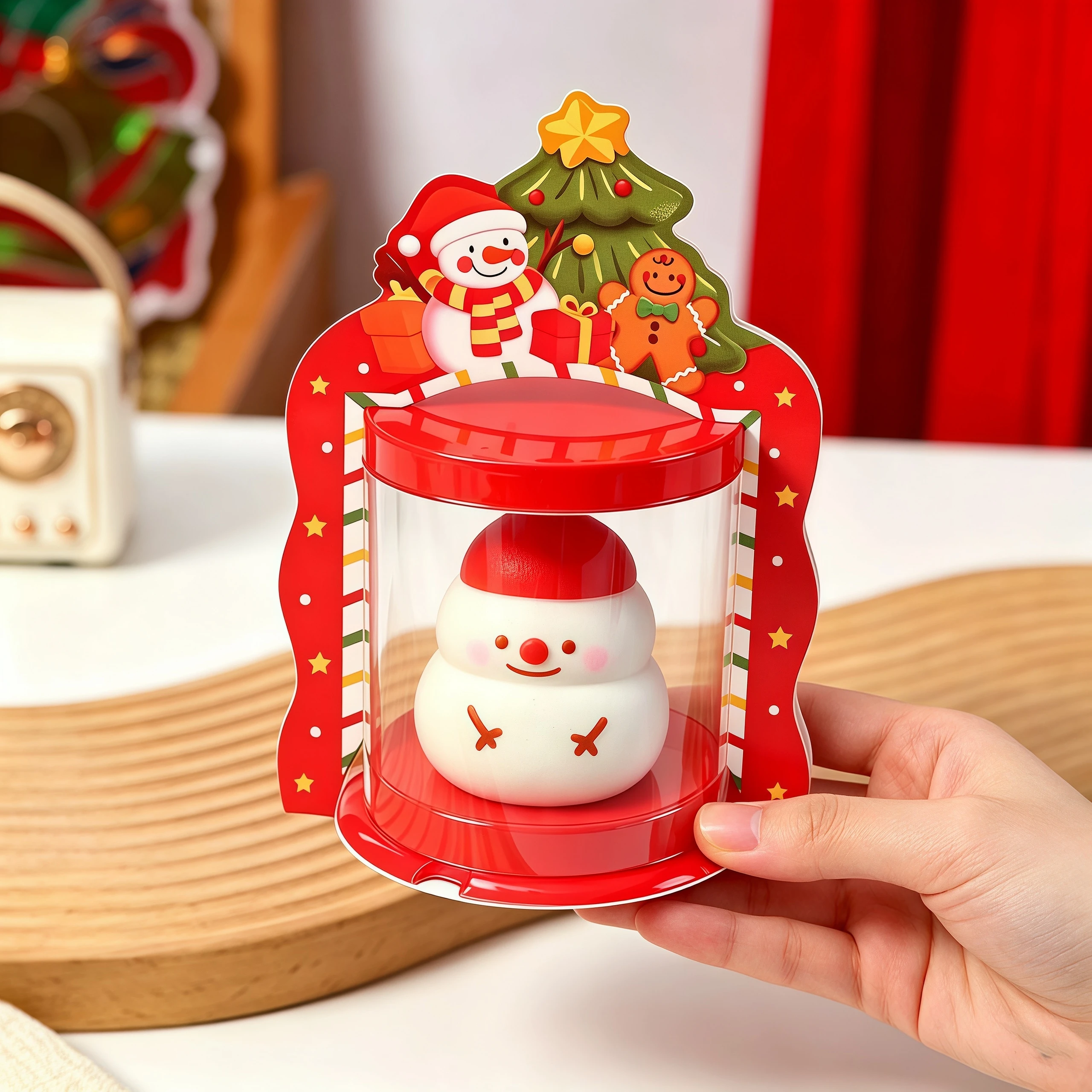 Christmas Snowman Decompression Slow Rebound Toy Christmas Gift Soft Slow Rising Squishy Toys Calming Sensory Birthday Gift