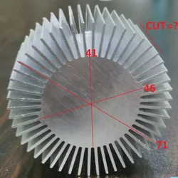 Radiatore girasole 71x41mm dissipatore di calore girasole in lega di alluminio radiatore rotondo in alluminio LED dissipatore di calore personalizza