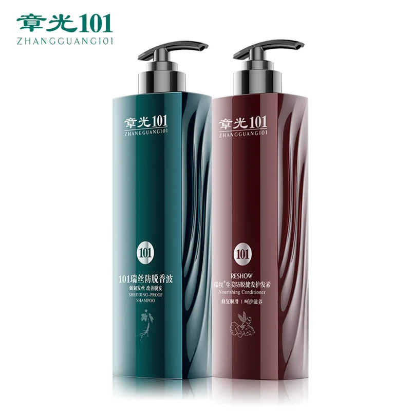 Zhangguang 101 Anti Hair Loss Hair Shedding Proof Shampoo 360g Ginger Nourishing Hair Conditioner Set Chinese HERBAL