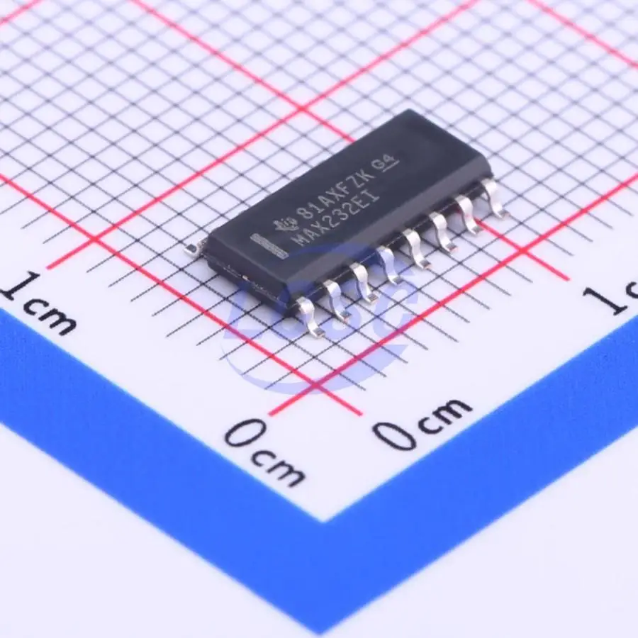 10Pcs/Original MAX232EI Dual RS-232 Driver and Receiver With IEC61000-4-2 Protection Transceiver 4.5V-5.5V SOIC-16 MAX232EIDR