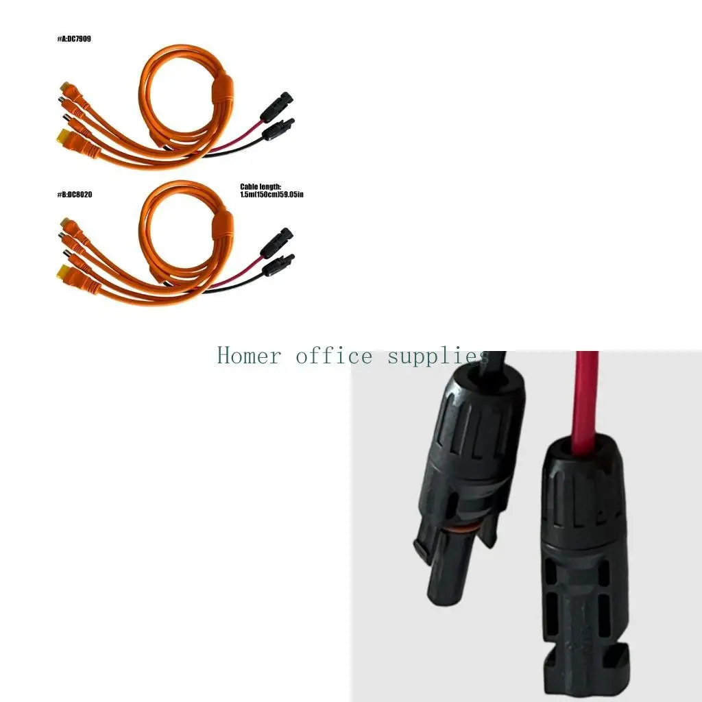 K43B XT90 Female Power Adapters Cable Converters Wire 150Cm Length PVC Texture