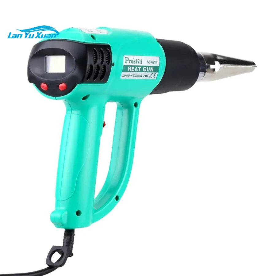 SS-621H ProsKit Handheld Heat Gun with LCD Display Hot Air Welding Soldeing 220V~240V,2000W