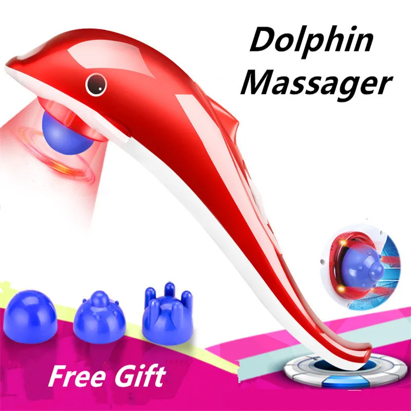 Dolphin Massager for Body Massage Stick Back Massager Foot Massager for Neck and Back Massager Electric Cellulite Massager Home