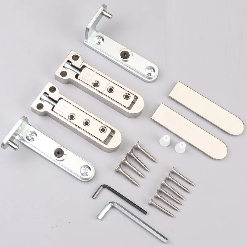 

1 Set/2PCS Adjustable Invisible Door Hinges 360 Degree Swivel Shaft Hidden Rotation Furniture Fittings for Wooden Door