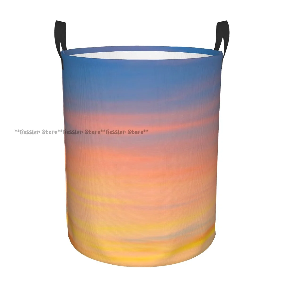 Dirty Laundry Basket Colorful Sunset Atmosphere Dramatic Majestic Folding Clothing Storage Bucket Home Waterproof Organizer