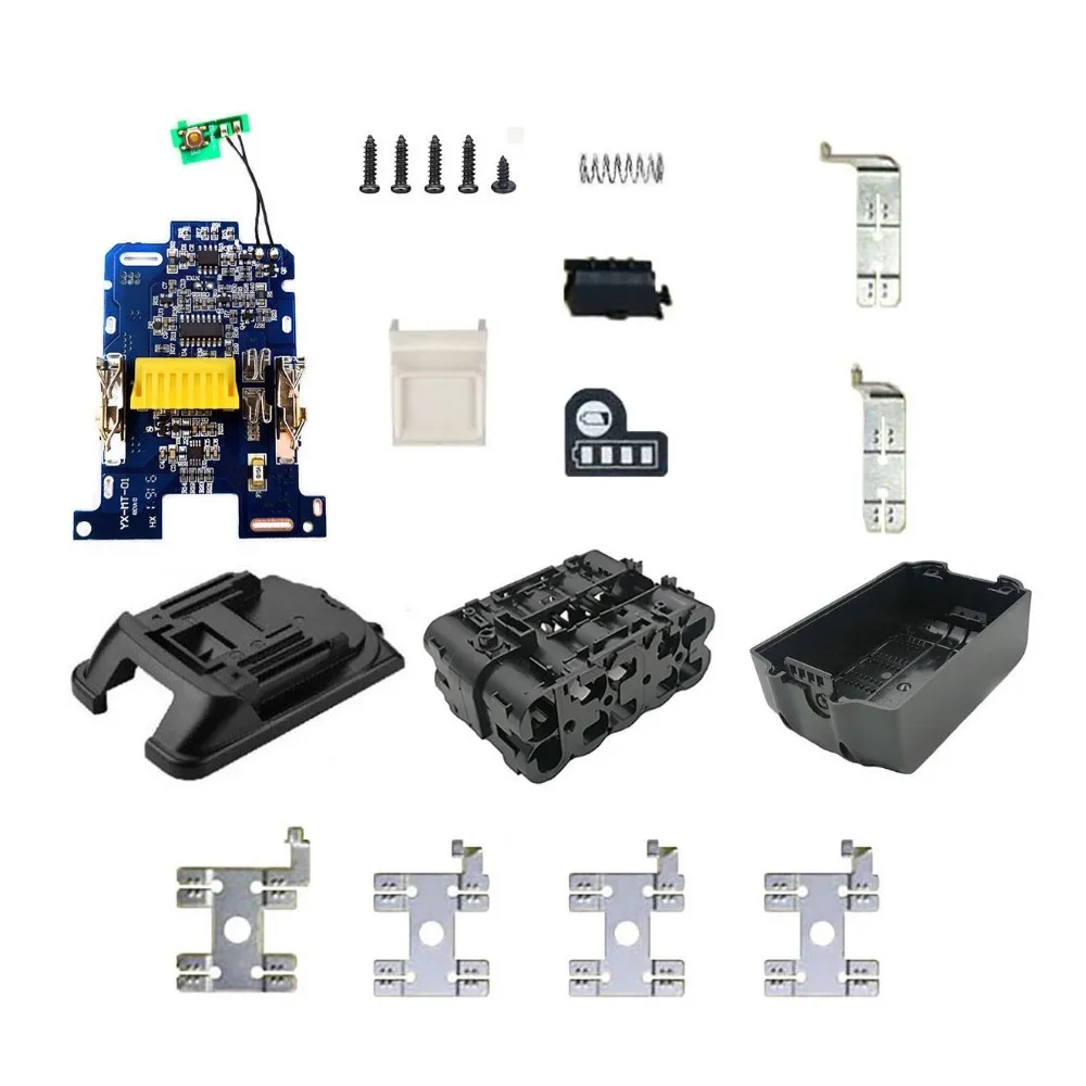 Li-ion Battery Case Proteção de Carregamento Circuit Board Label Box para Makita 18v Bl1830 3.0ah 5.0ah Led Bateria Indicador