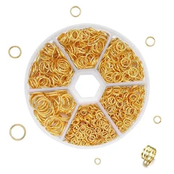 1010pcs O Ring Connectors Stainless Steel Quality Jump Rings Metal Open Jump Rings Set Stainless-Steel  Rings for Jewelry Making