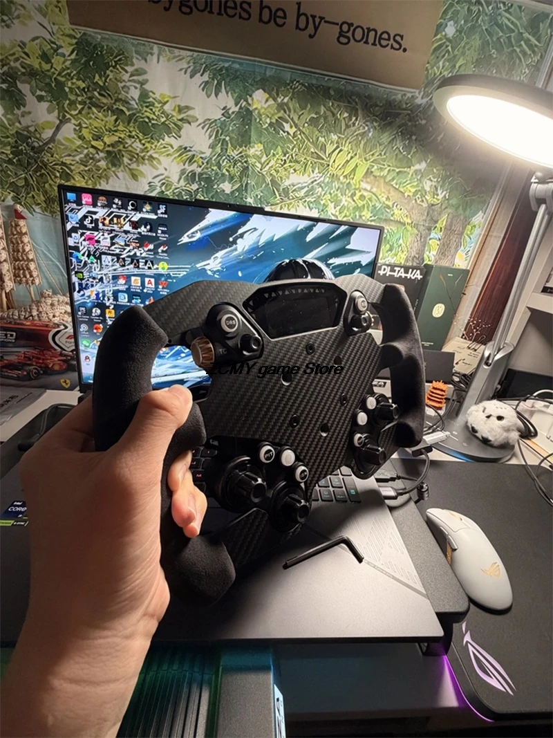 Simulated Racing Game Carbon Fiber 315mm Steering Wheel F1/GT replacement Steering Wheel For MOZA CS PRO Wheel Hub