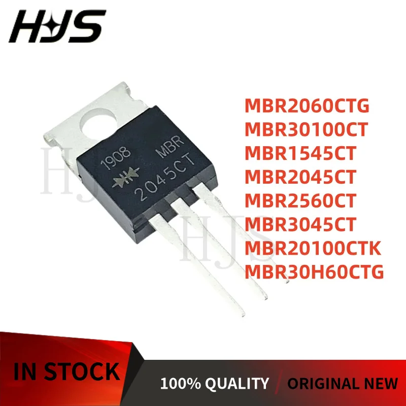 10PCS/ New MBR30100CT MBR2060CTG MBR2560CT MBR30H60CTG MBR2045CT MBR20100CTK MBR1545CT MBR3045CT TO-220