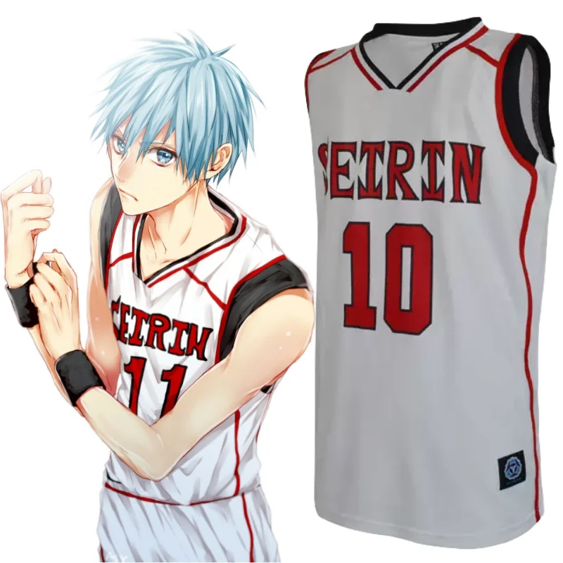 

Аниме Новый стиль Kuroko Tetsuya No Basuke SEIRIN Kagami Taiga #10 Tsuchida Satoshi Hyuga костюм баскетбольная майка Косплей рубашка