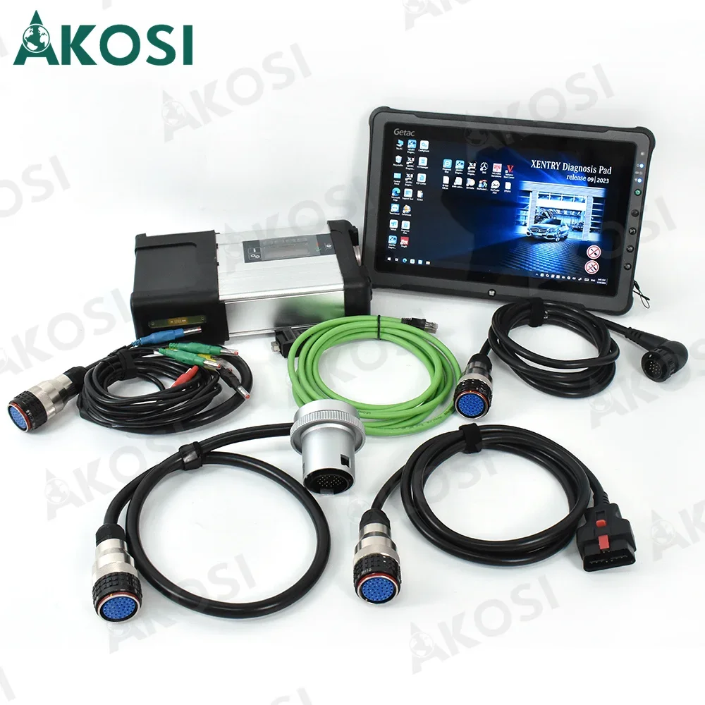 MB Star Diagnostic Tool C5 SD Connect Compact Software SSD V2024 in F110 tablet Ready to Work for Mercedes Car Trucks