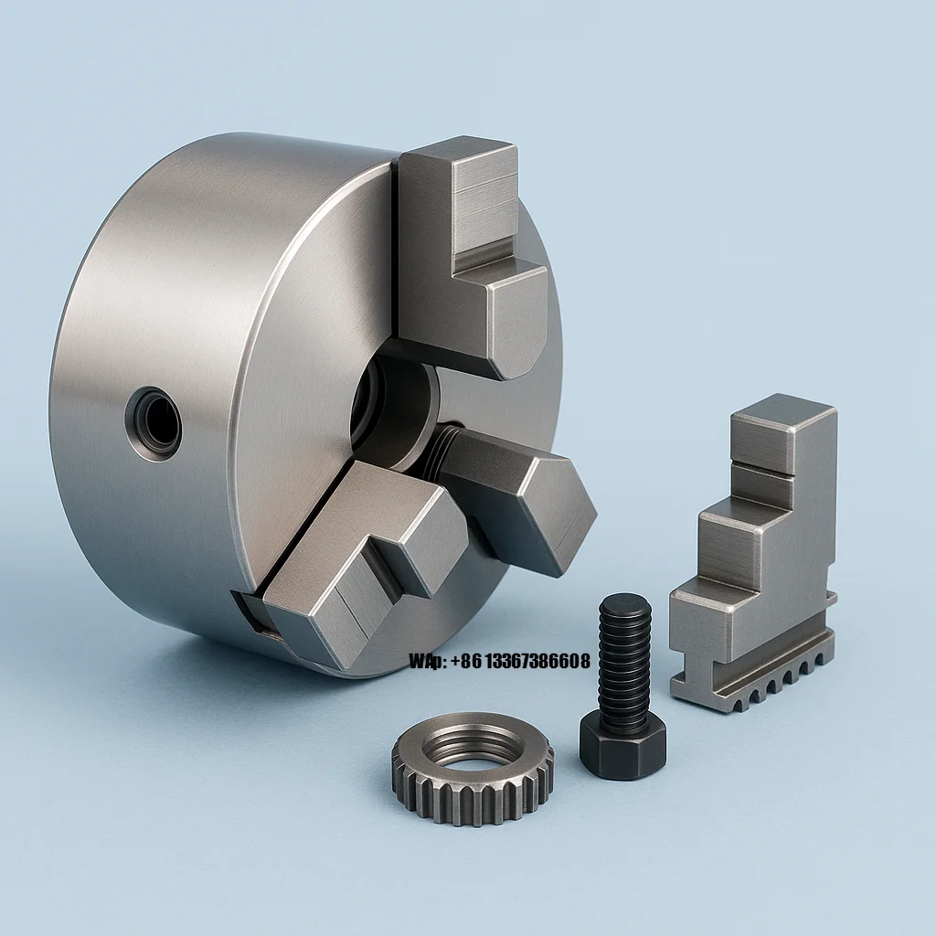 Heavy Duty Power Chuck for CNC Lathe & Milling Machine Large Through Hole Hardened Steel Body Machine Tools Accessory