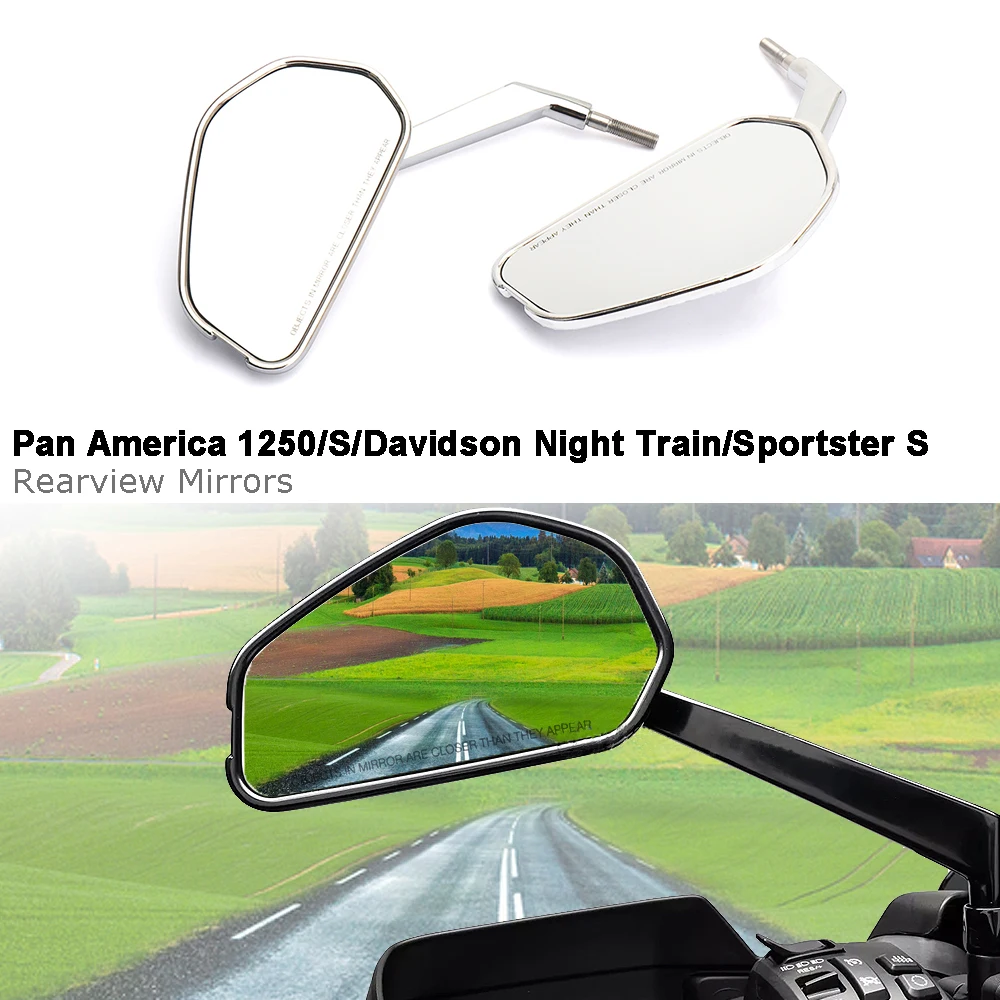 

For Davidson Night Train For Pan America 1250 S For Sportster S Right and Left Side Motorcycle Rear View Mirror Rearview Mirrors