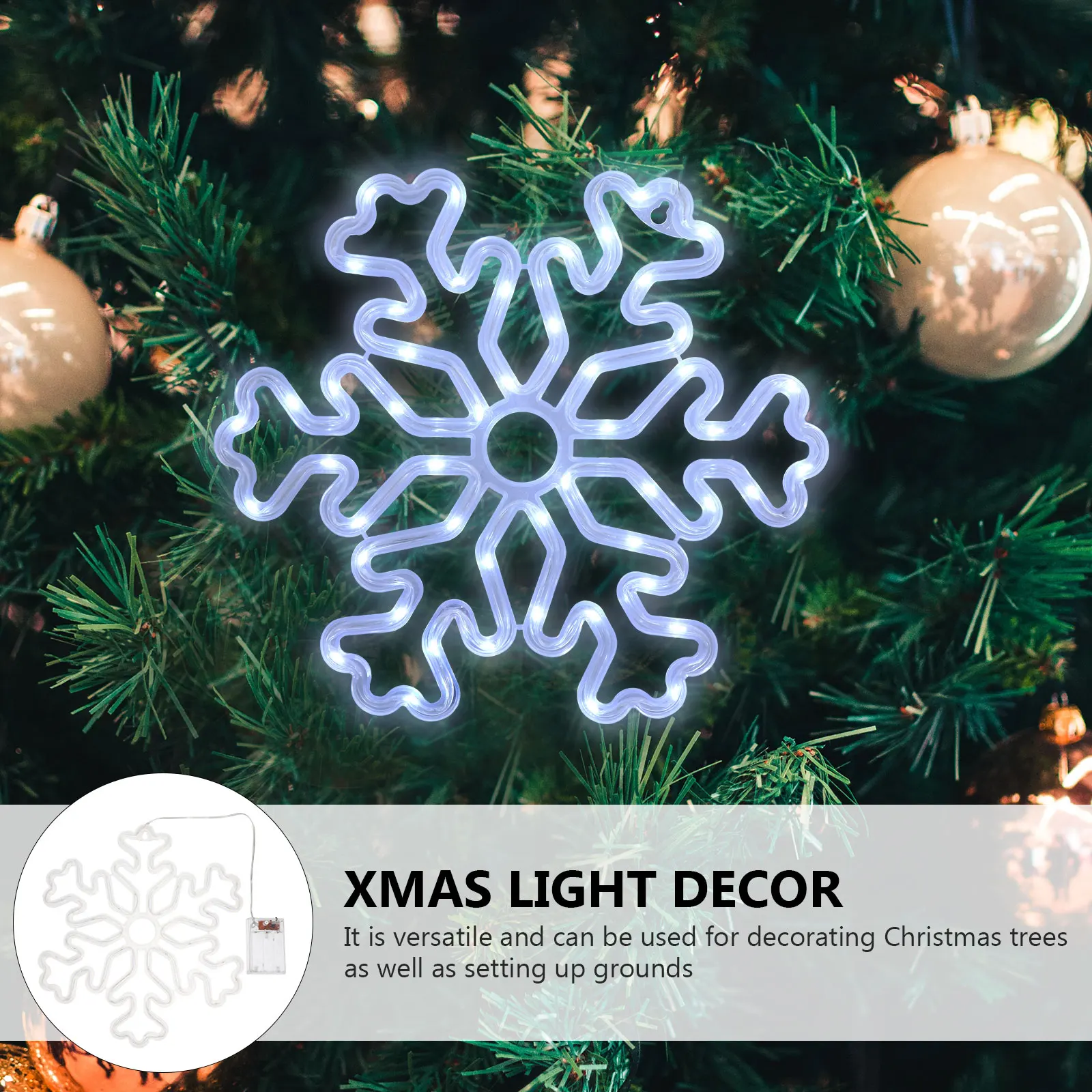 

1pc Christmas Snowflake Modeling Light Creative Unique Design Led Night Light For Kids Room Bedroom Decor White