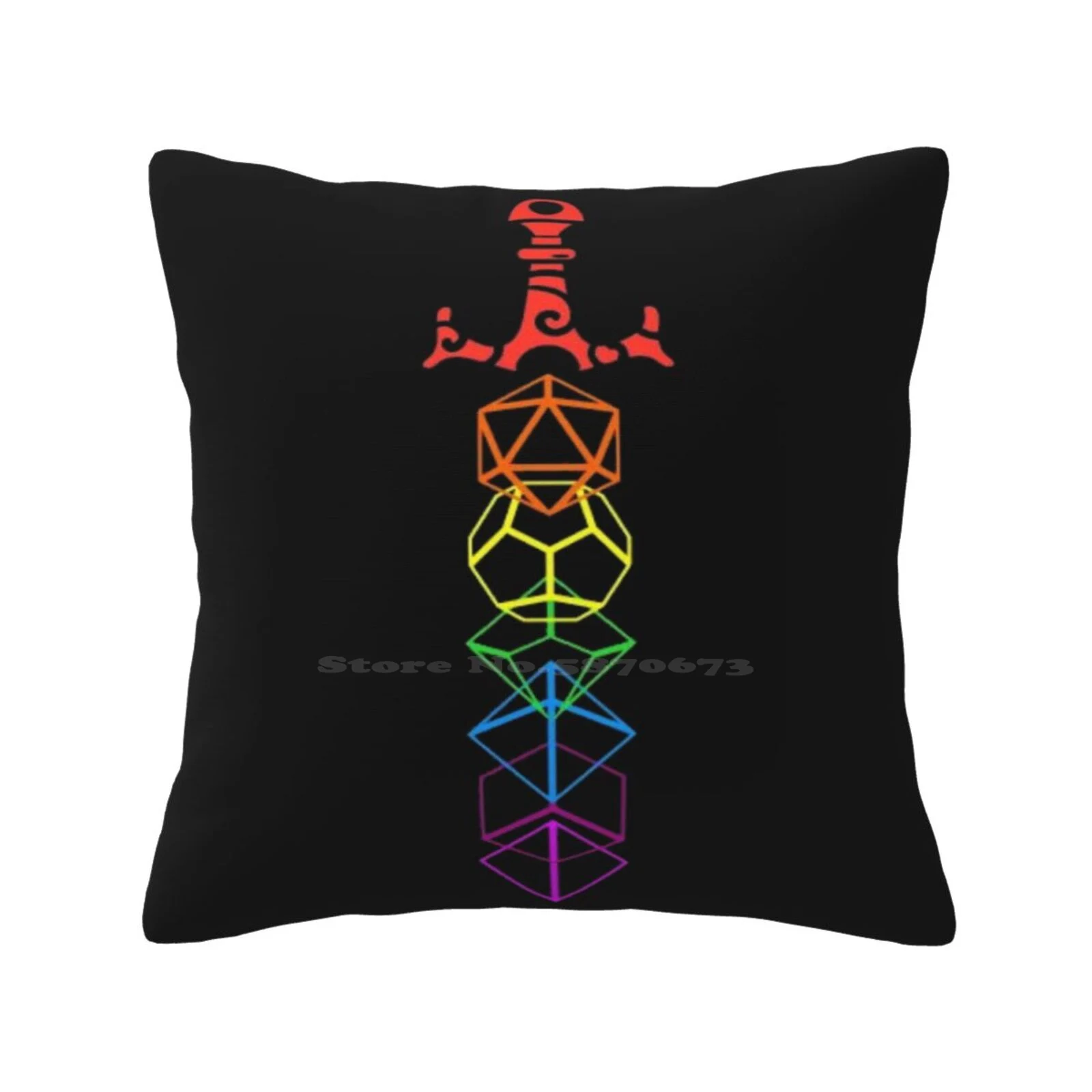 وسادة وسادة ناعمة ومريحة على شكل سيف التنانين Dnd D D ألعاب النرد معالج لعب الأدوار المارقة Bard Warlock Sorcerer Fighter