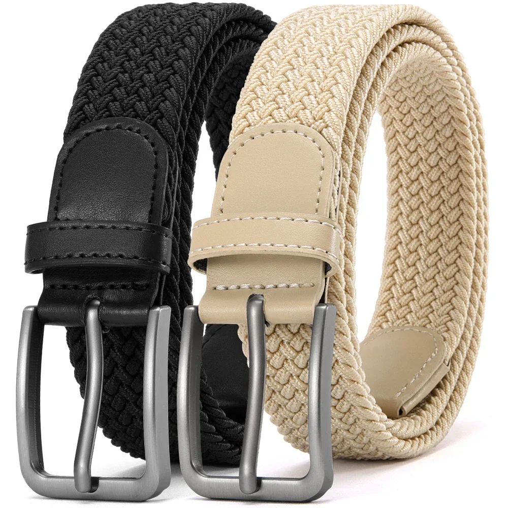 Elastische Gürtel für Herren, Unisex, lässig, gewebter Gürtel für Herren, Outdoor, Klettern, Training, Arbeitsgürtel mit Jeansgürtel für Damen, 115 cm – Detail 15