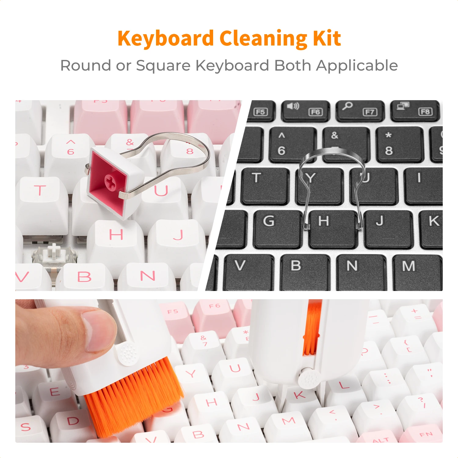 K&F CONCEPT 25-in-1-Tastatur-Reinigungssets, Multifunktions-Elektronik-Reinigungsset für Handy, Laptop, Tablet, PC, Kamera, Ohrhörer