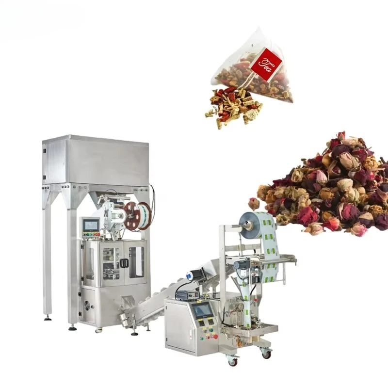 Triangle Tea Bag Packing Machine High Quality Pyramid Tea Bag Packing Machine Commercial Use for Herbal Tea Customize