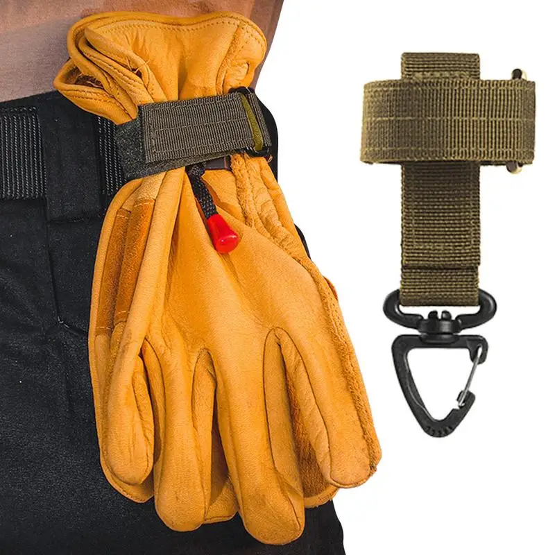 Mountaineering Buckle Outdoor Keychain Tacticals Gear Clip Keeper Pouch Belt Keychain Gloves Rope Holder Military Hook Camping