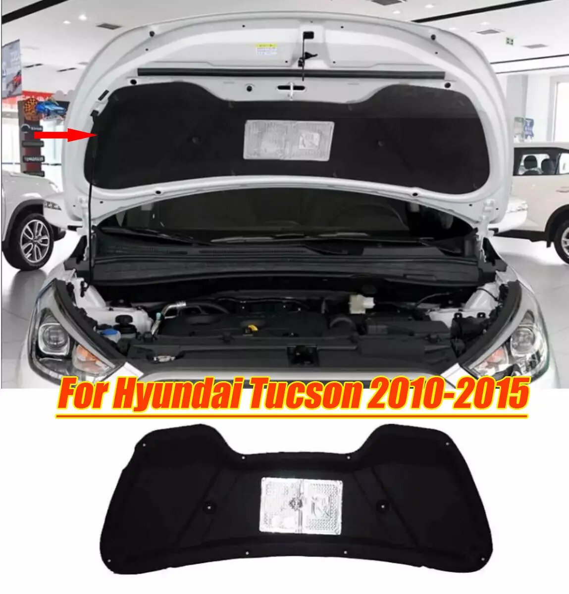 

Front Engine Blanket Hood Insulation Pad Heat Shield For Hyundai Tucson 2010-15