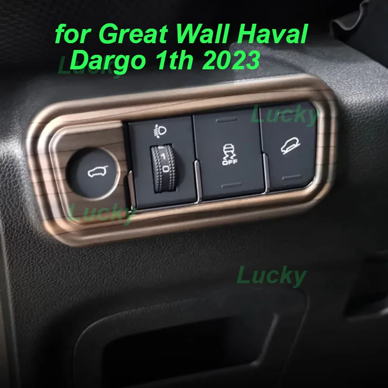

Car Tailgate Button Cover for Great Wall Haval Dargo 1st 2023 Rear ABS Frame Anti-accidental Touch Sticker Interior Accessories