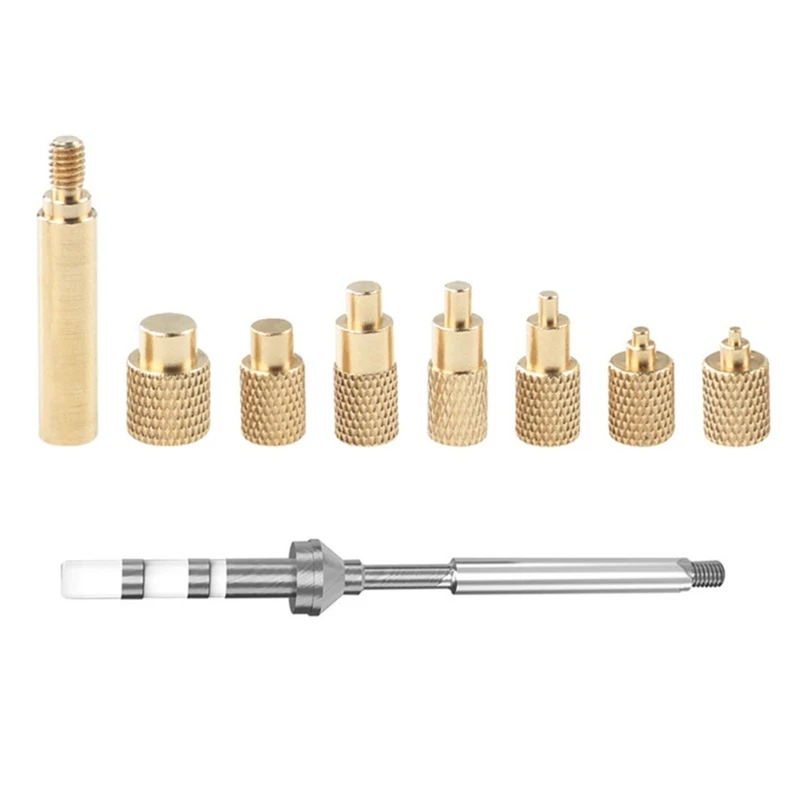 896F Heat Insert Nut Soldering Iron Tip Insert Internal Thread Head M 2-M 8 Brass Nut