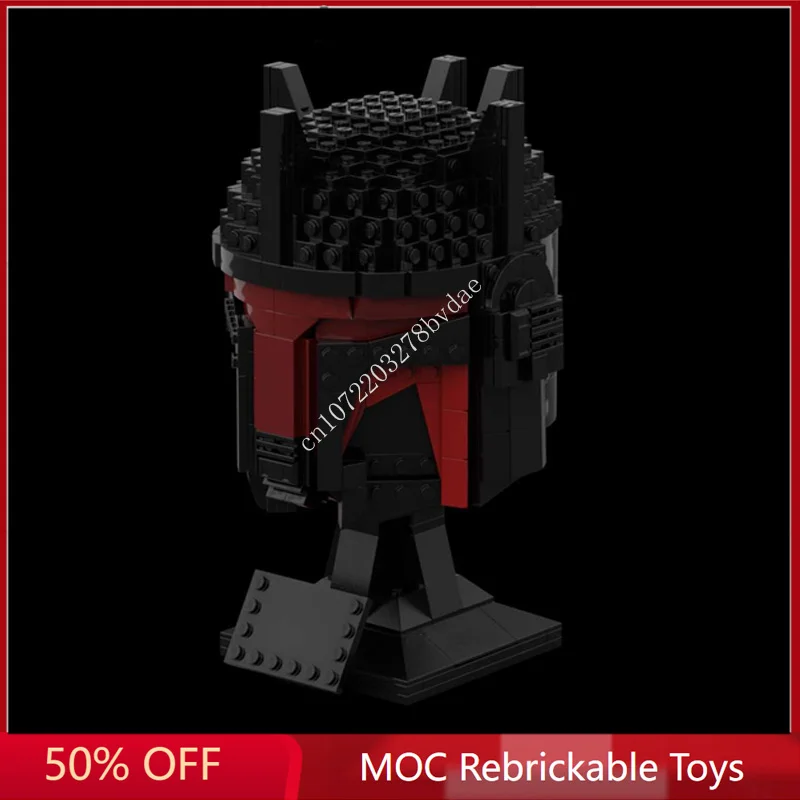 스타 플랜 MOC 헬멧 MOC 우주선 전투 모델 빌딩 블록, 건축 교육 조립 모델 장난감, 607 개