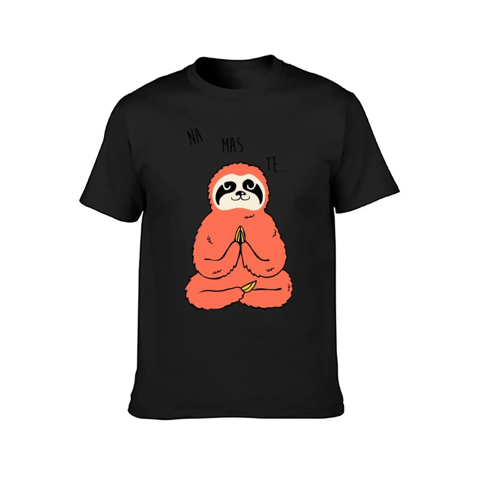 Namaste Sloth T-Shirt basketball graphic tees man t shirt Men's t-shirt