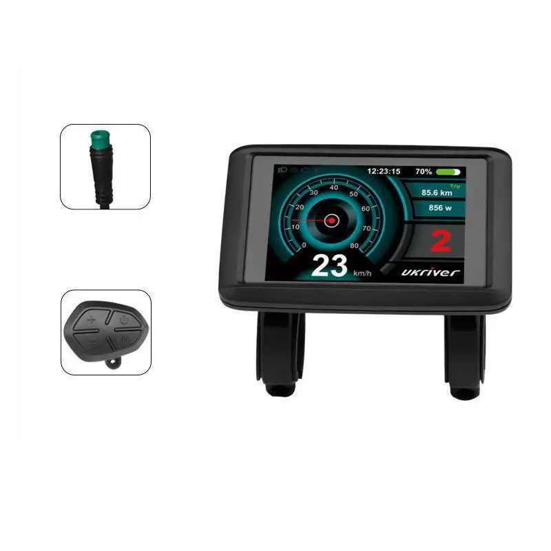 

Electric Bicycle Accessories JN-UKC1 Color Display UART No.2 Protocol 24V-72V