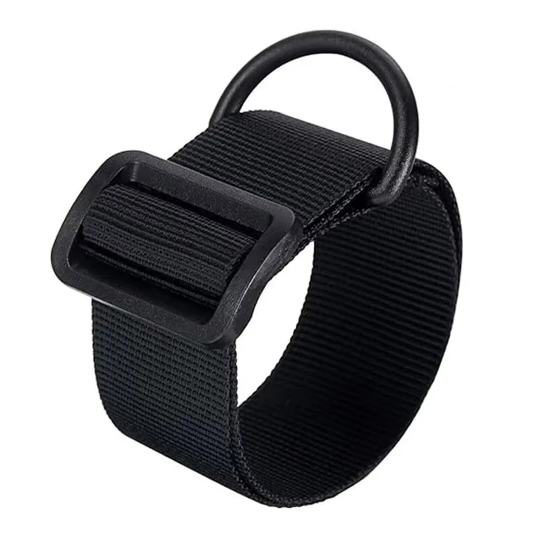 DIZETION Adaptador de cabestrillo táctico duradero con anilla en D y correa de nailon multifuncional para caza y actividades al aire libre.