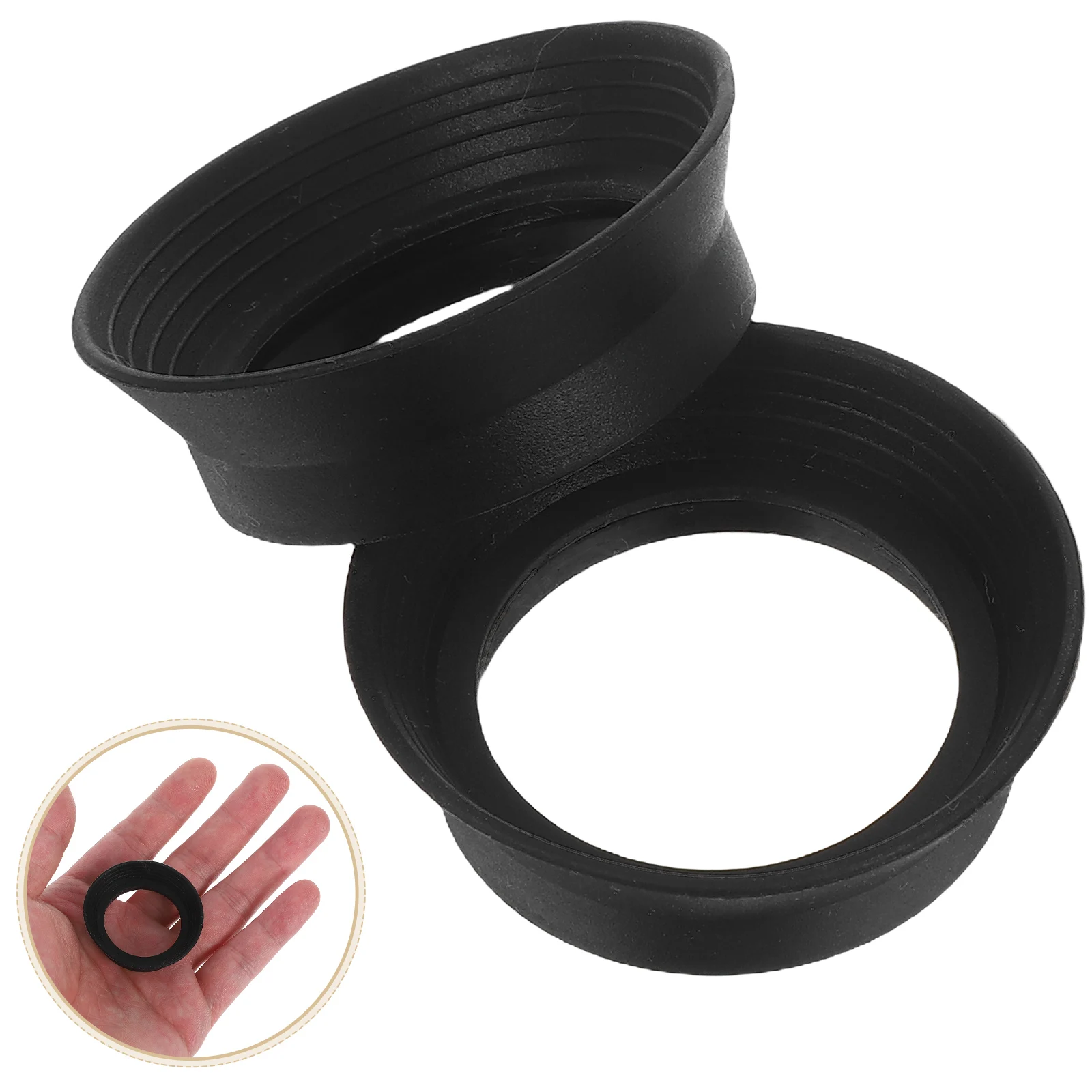 

2pcs Microscope Eyepiece Cover Rubber Eye Shield Caps Replacement For Stereo Scope Accessories Light Interference Reduction