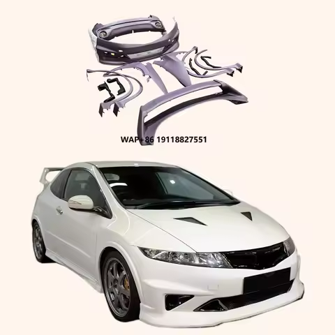 For Type R FN2 07-11 MUG Style Fiberglass Full Body Kits 13pcs