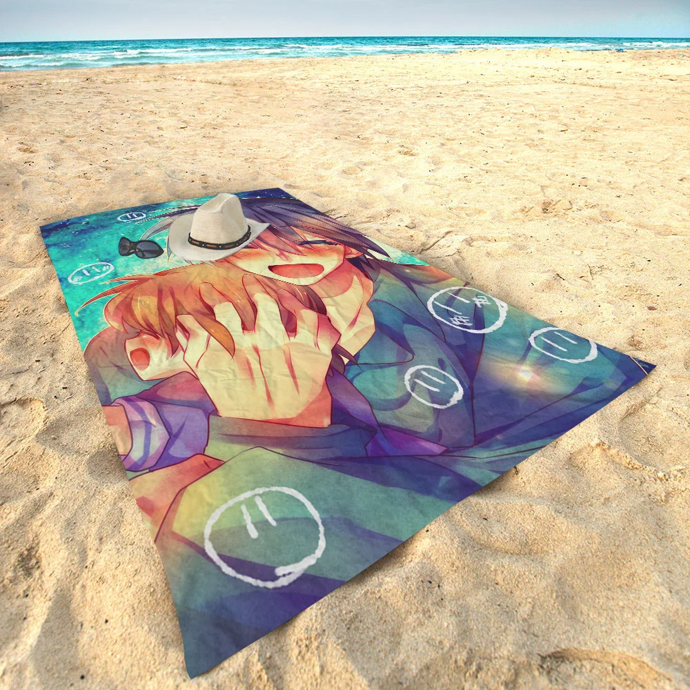 Clannad After Story Anime Beach Swimming Towel Soft Absorbent Washcloth Children's Gifts For Kids Travel Camping Gym