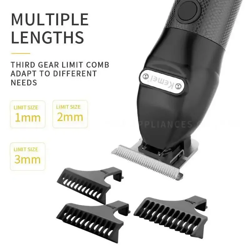 kemei hair clipper hair trimmer KM-1753 black hot seller barber professional hair trimmer