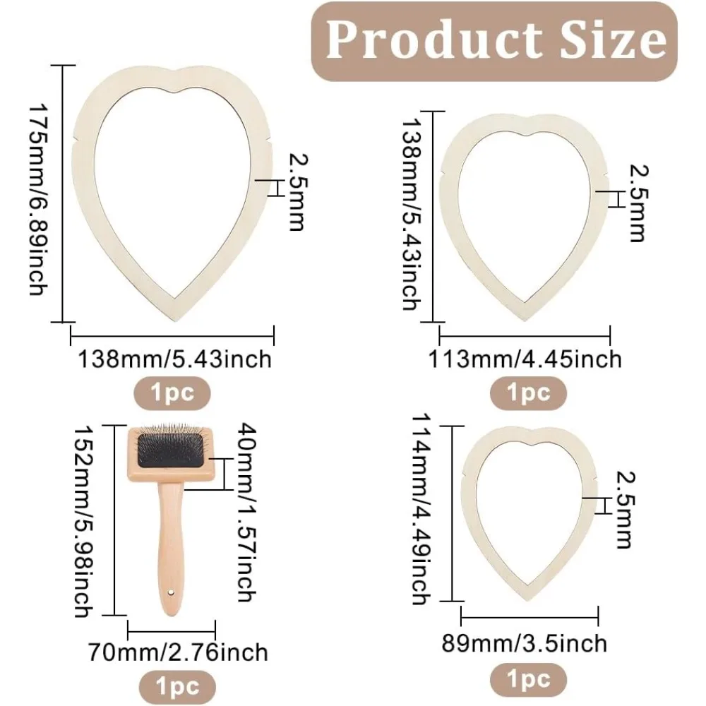 4 قطعة مجموعة لوازم مكرميه قالب أوراق مكرامية خشبية قوالب قطع مكرامية ومشط لصنع مجموعة صنع ريش مكرامية