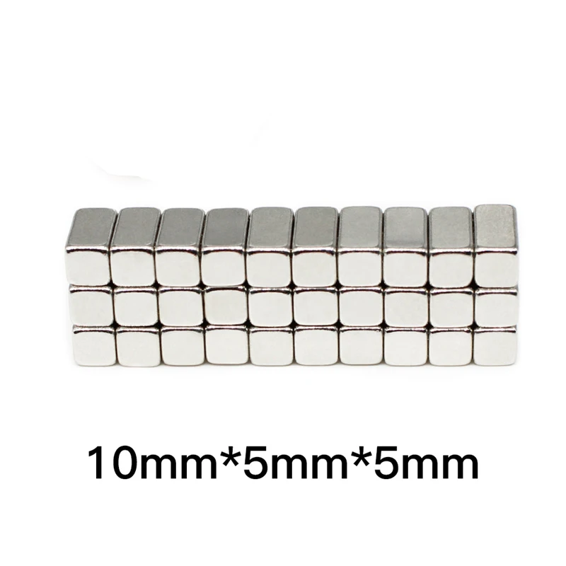 20Pcs 10x5x5 mm Neodymium Magnet 10mm x 5mm x 5mm N35 NdFeB Magnets Block Super Powerful Strong Permanent Magnetic Imanes Aimant