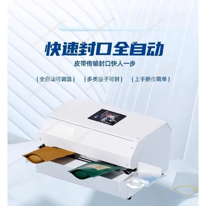 Automatic plastic film bags heat sealing machine continuous band sealer machine