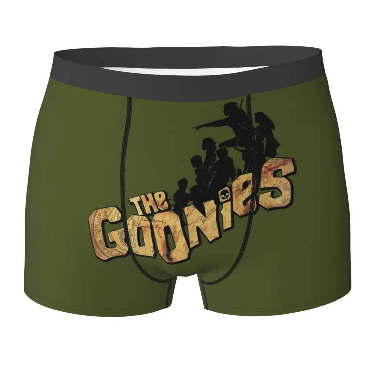 Boxer Underpants Shorts The Goonies Movie Never Say Die Panties Men's Breathable Underwear for Homme Man Boyfriend Gift