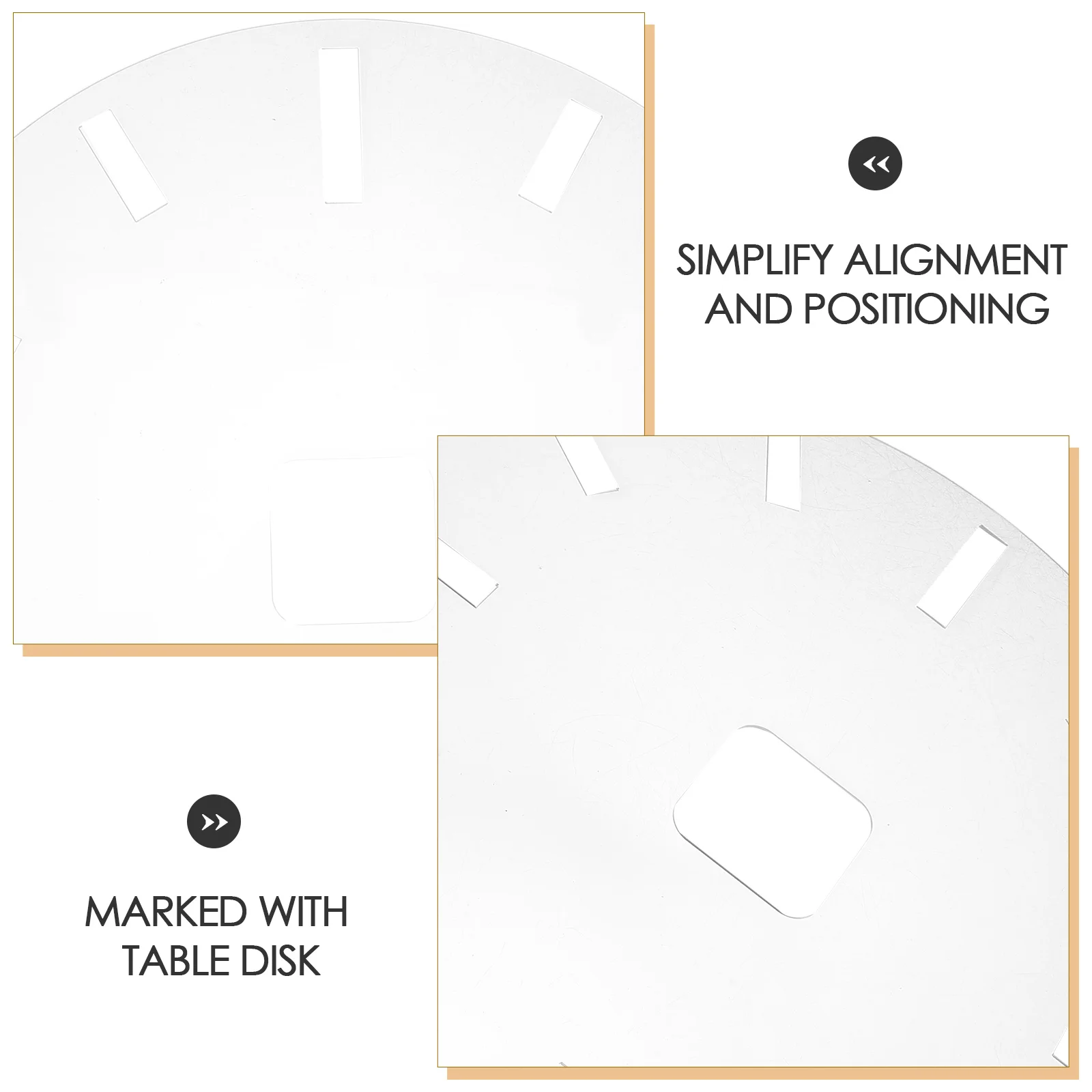 

High Transparency Acrylic Clock Stencil with Arabic Numerals for DIY Inlay Template Woodworking Router Projects Clock Face