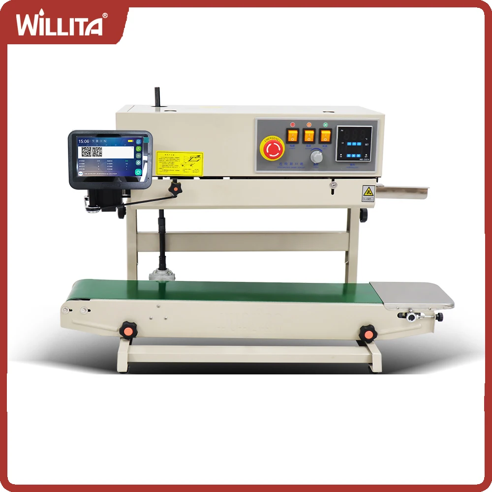 Inkjet Printer for Bag Sealing Machine Batch Number Expiry Date Printer for Sealer Vertical or Horizontal Automatic Continuous