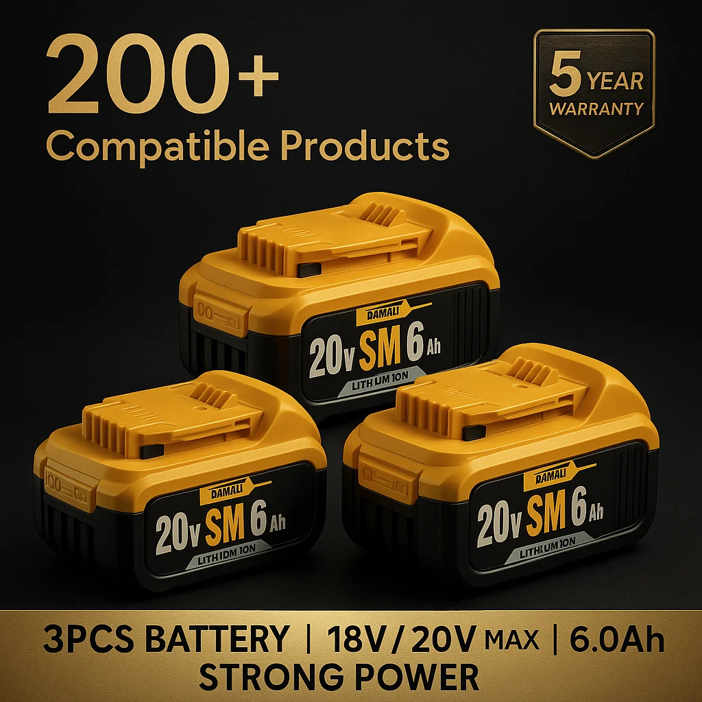 

For Dewalt 18V/20V MAX Battery Compatible with DCB180 DCB185 DCB200 DCB204 DCB205, Cordless Power Tools, High Performance Pack