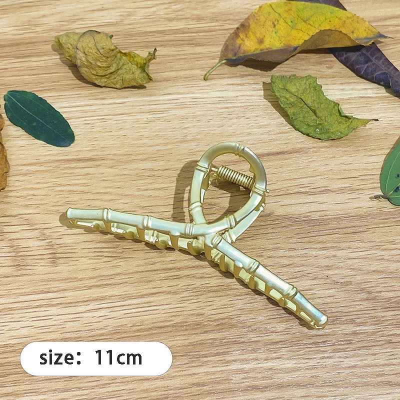 2026 Neue Damenmode Gold Hohl Geometrische Metall-Haarklammer Haarband Haarspangen Haarnadel Haarkrabbe Haaraccessoires – Detail 11