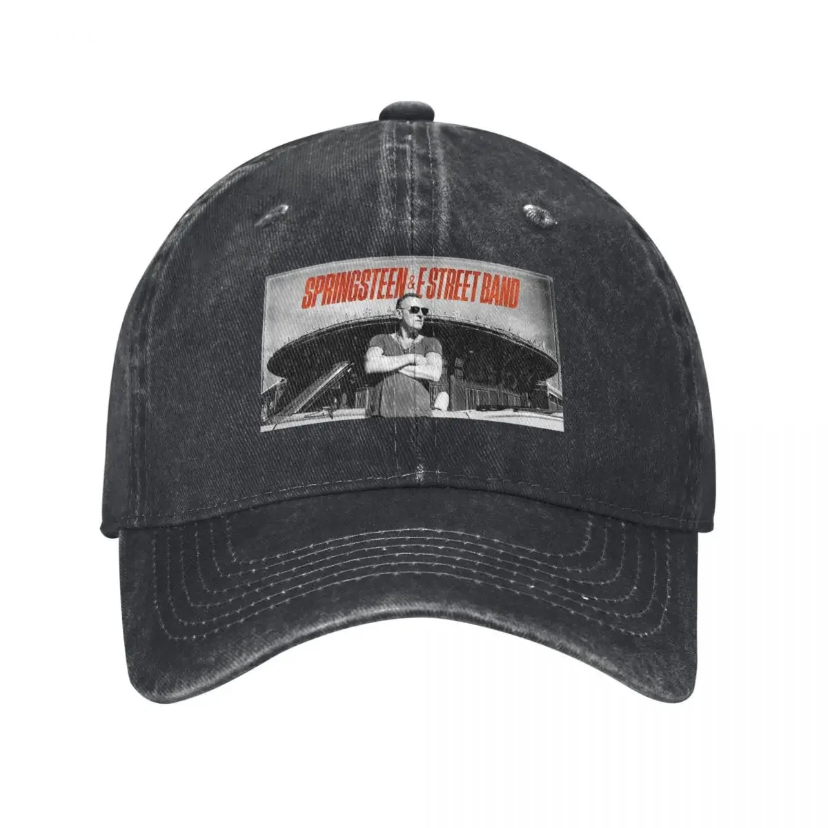 

Bruce The E Street Band Springhood Thunder Road Baseball Cap Distressed Denem Sun Cap for Men Women Outdoor Summer Hats Cap