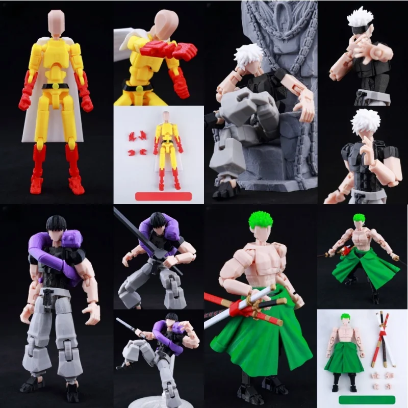 

New 3D Printed Jujutsu Kaisen Sukuna Anime Lucky Dummy 13 Movable Shapeshift Action Figures Mannequin Toys for Collectors