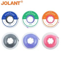 JOLANT-Bandas de Borracha Ortodôntica Dentária, Corrente Elástica Ultra Power, Tipo Contínuo, Curto, Longo, 15 pés por Rolo