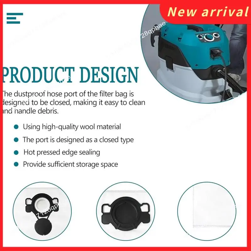 N89R 12Pcs Dust Bags Fornilfisk 107419593 ATTIX33/44,Vl200aero 20/21,Aero 25/26/31,VC2010L/VC2511 Vacuum Cleaner Parts